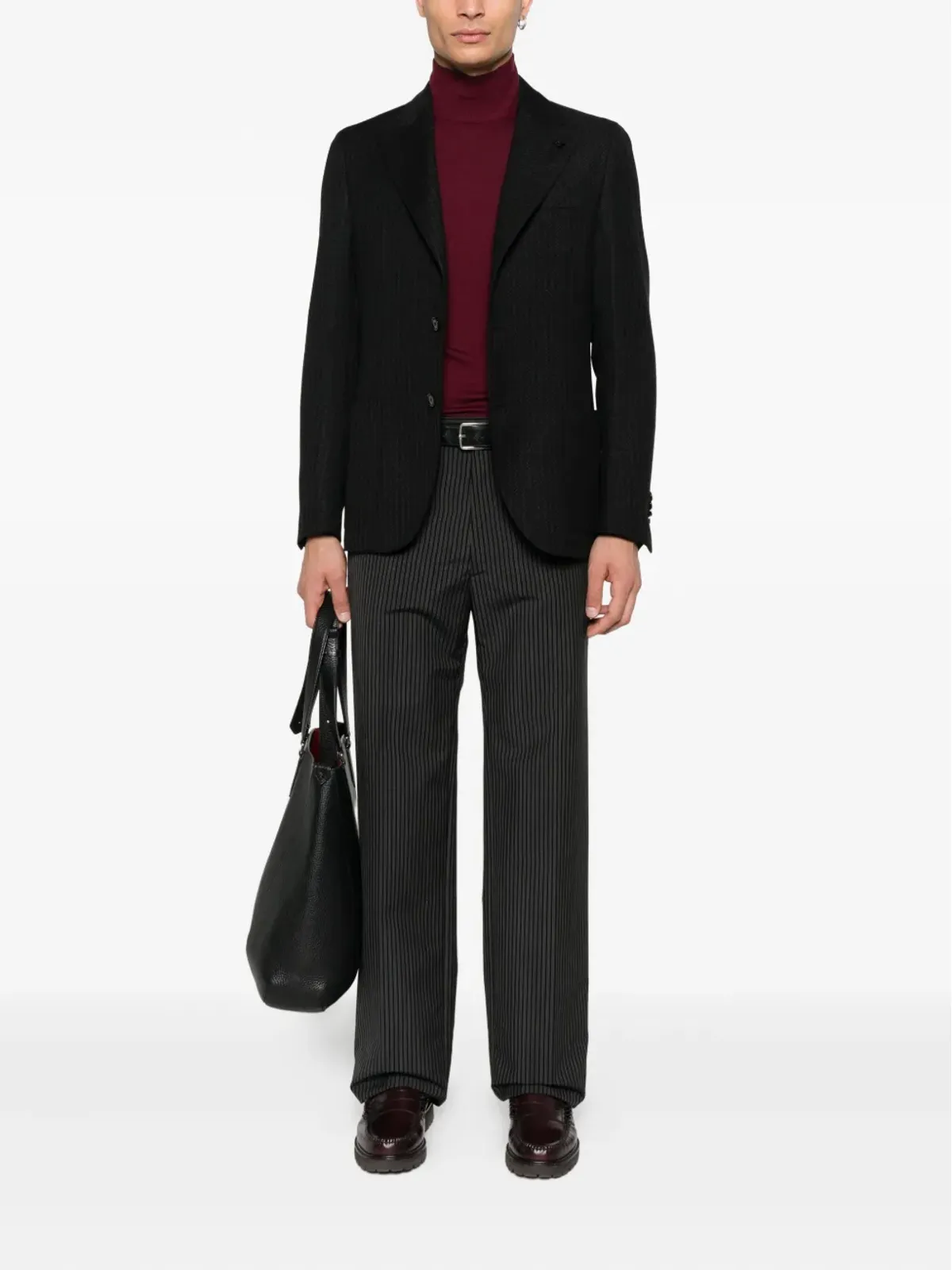 Canali ハイネック ウールセーター - 画像2
