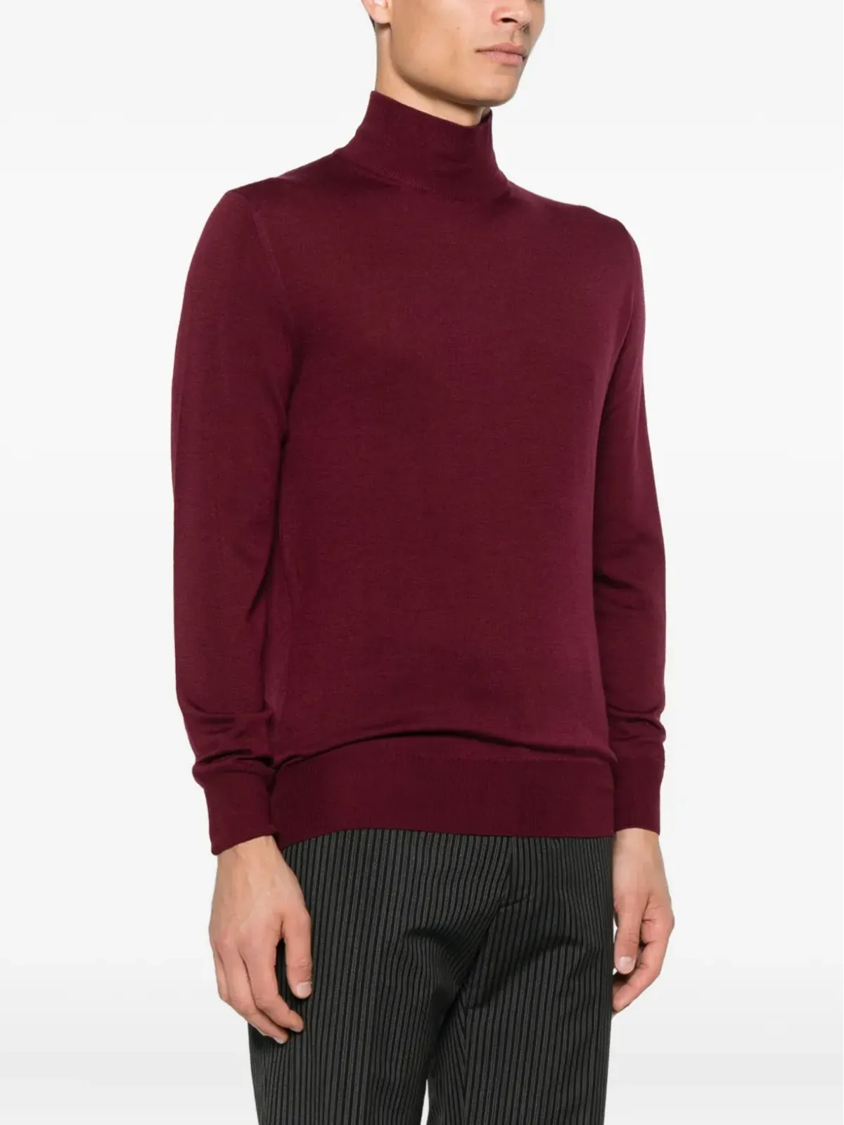 Canali ハイネック ウールセーター - 画像3
