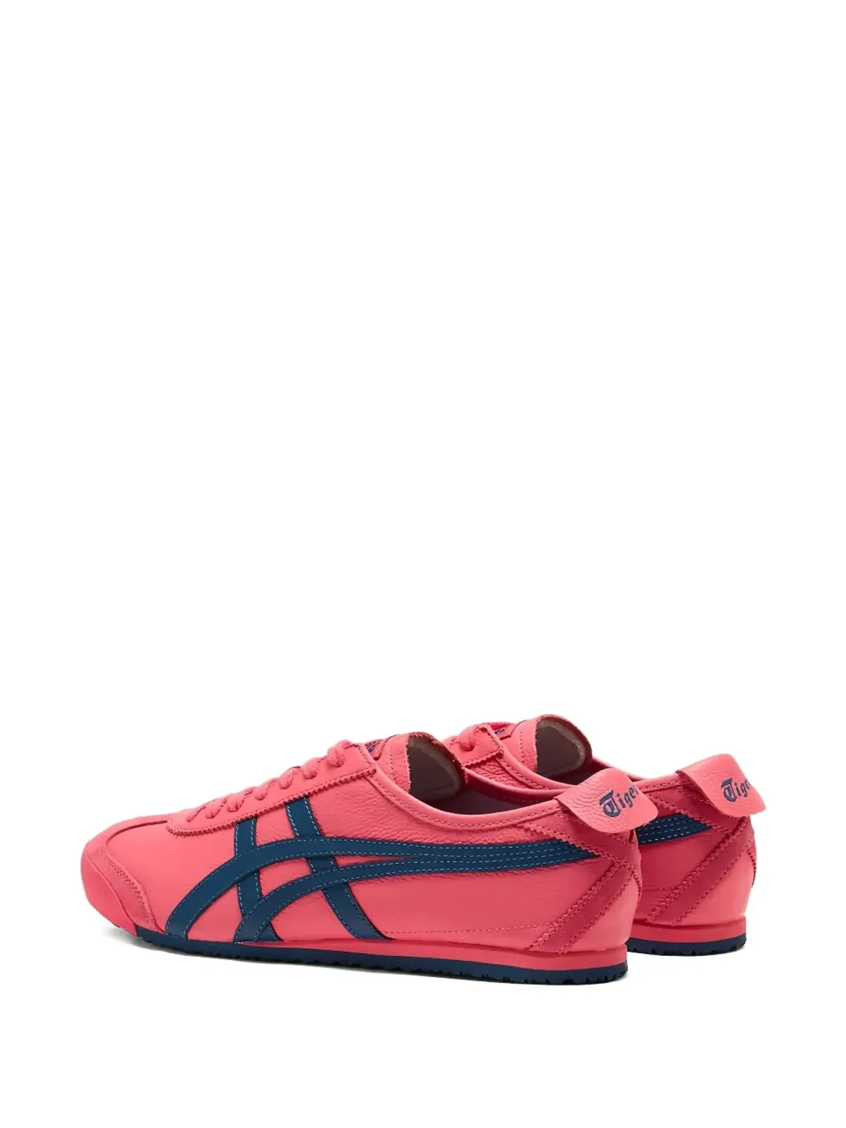 Onitsuka Tiger Mexico 66 レザー ピンク Cameo マコ ブルー スニーカー - 画像2
