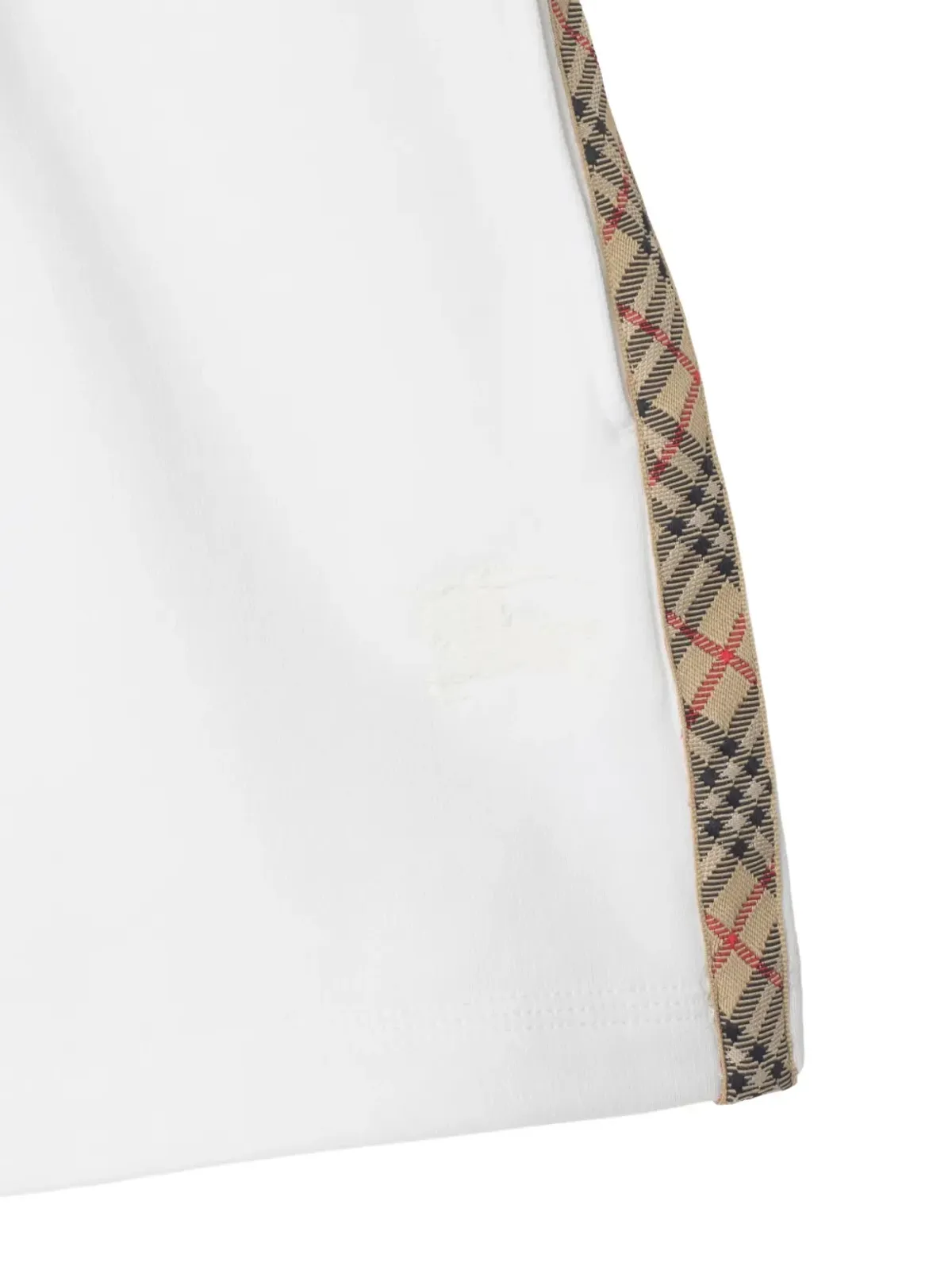 Burberry Kids チェックトリム ループバック コットン ショーツ - 画像3