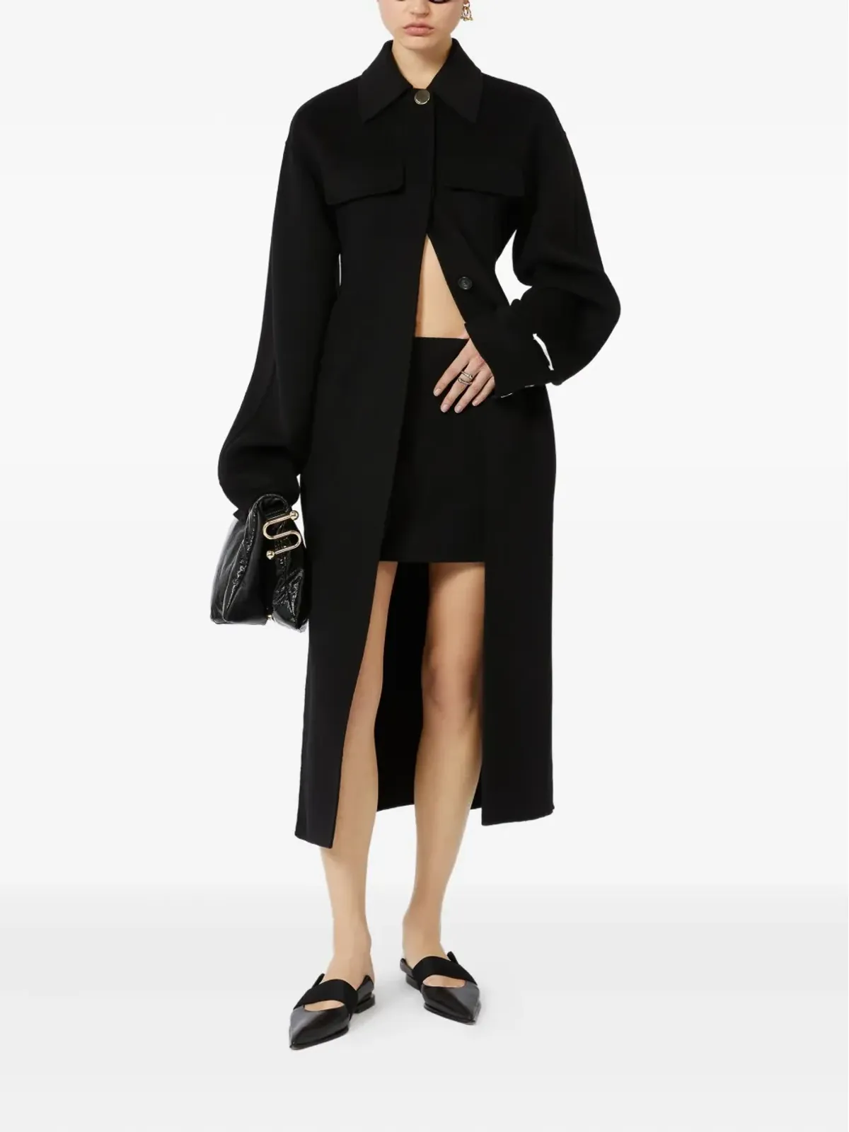 Sportmax ベルト付きクラシックカラーコート - 画像3