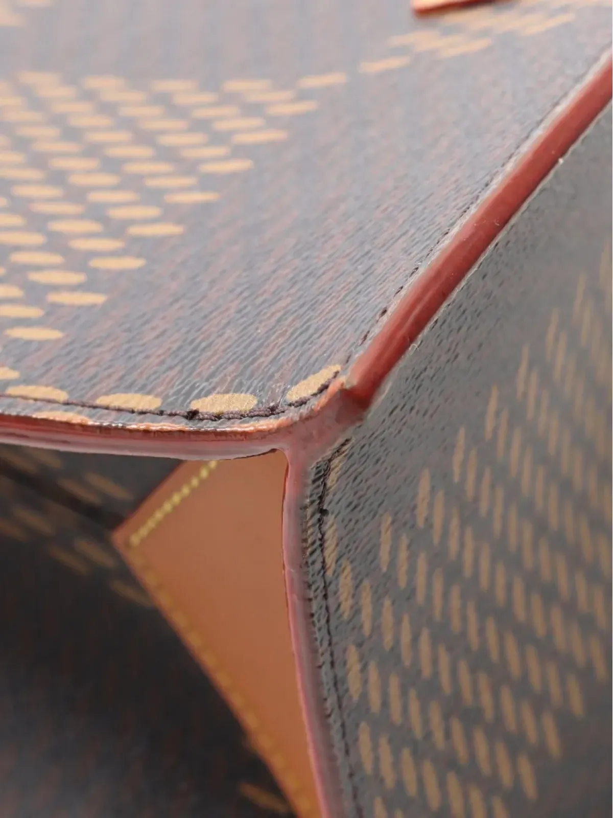 Louis Vuitton Pre-Owned x Nigo 2020 mini Damier Ebène Giant handbag - Brown - 画像5