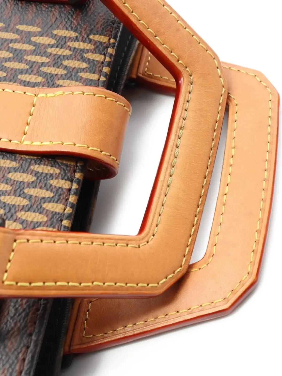 Louis Vuitton Pre-Owned x Nigo 2020 mini Damier Ebène Giant handbag - Brown - 画像3