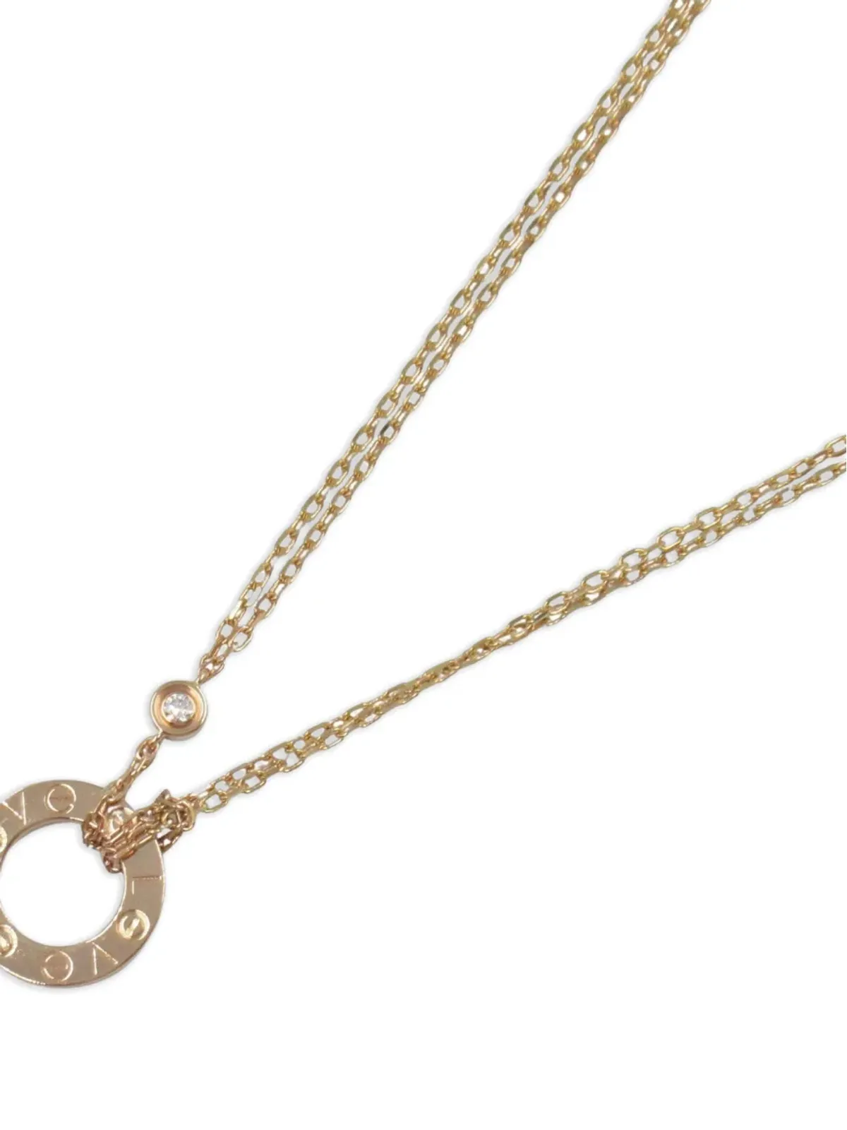 Cartier ラブサークル ネックレス ピンク - 画像3