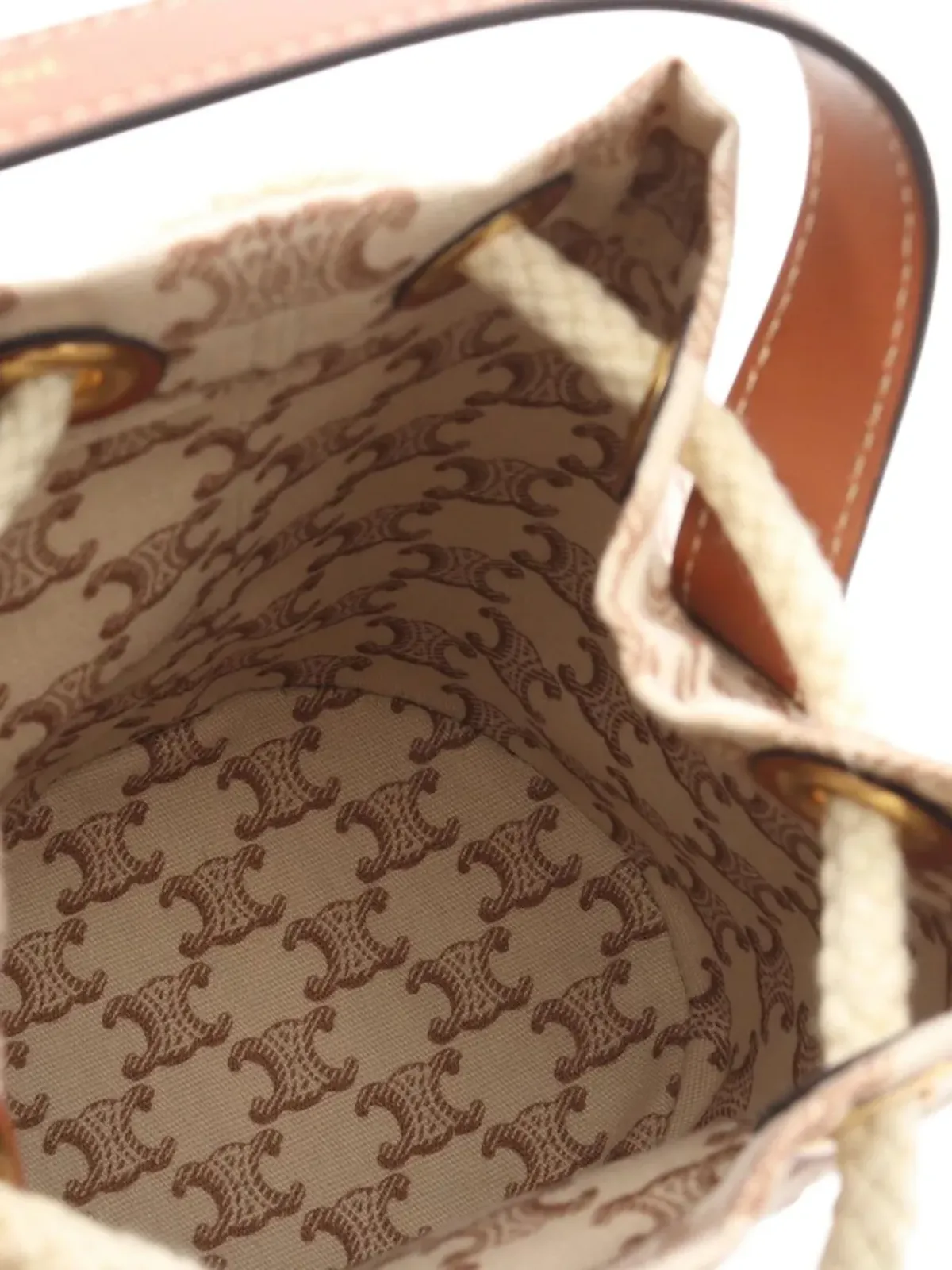 Celine Pre-Owned 2010s ドローストリング Triomphe ハンドバッグ - 画像3