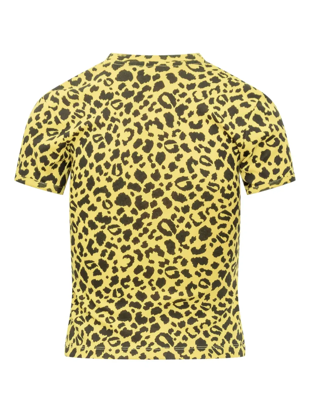 Coperni クリスタルエンベリッシュド レオパード柄 Tシャツ - イエロー - 画像2