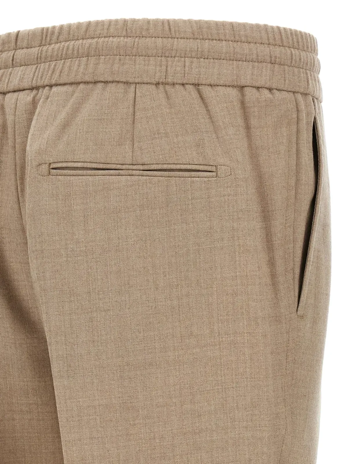 Brioni ドローコード付きウエストバンド ウールパンツ - 画像3