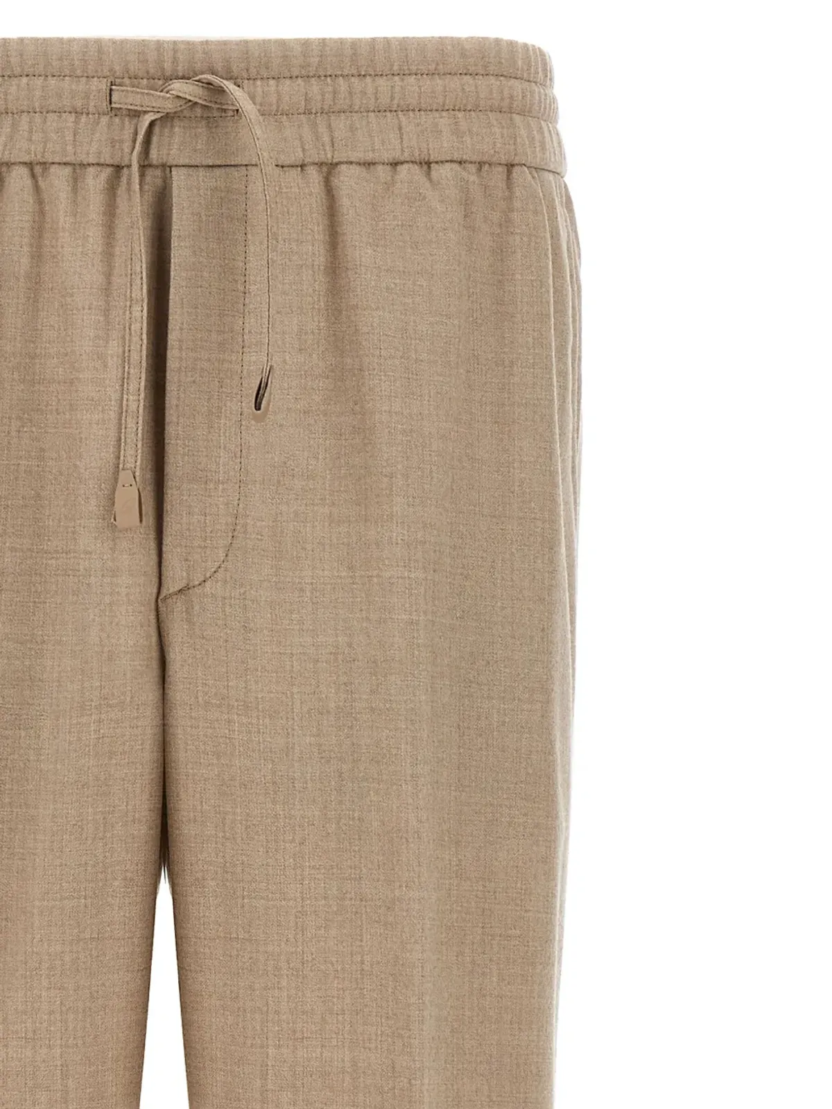 Brioni ドローコード付きウエストバンド ウールパンツ - 画像4