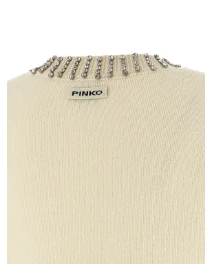 PINKO クリスタル装飾のVネックベスト - サムネイル4