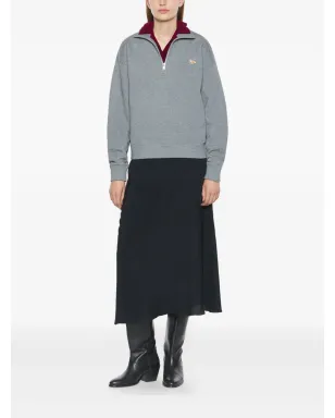 Maison Kitsuné 刺繍入りハーフジップスウェットシャツ - サムネイル2