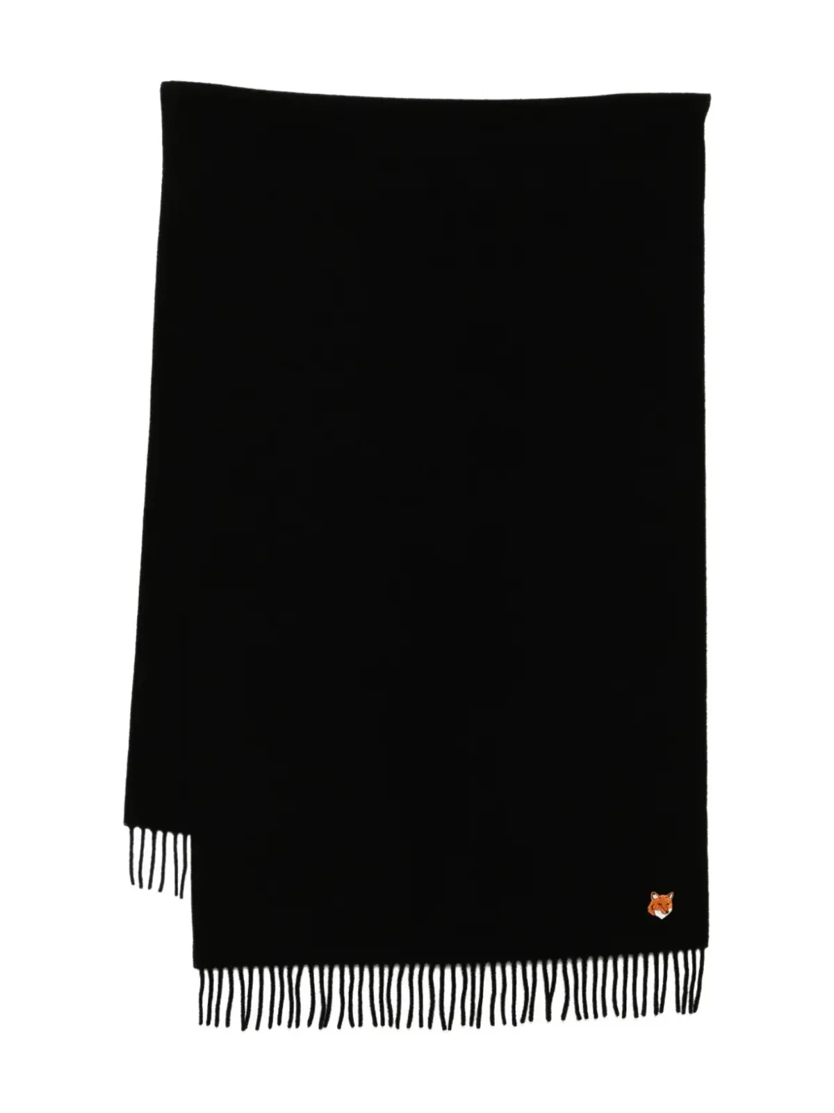 Maison Kitsuné ロゴ刺繍スカーフ - 画像1