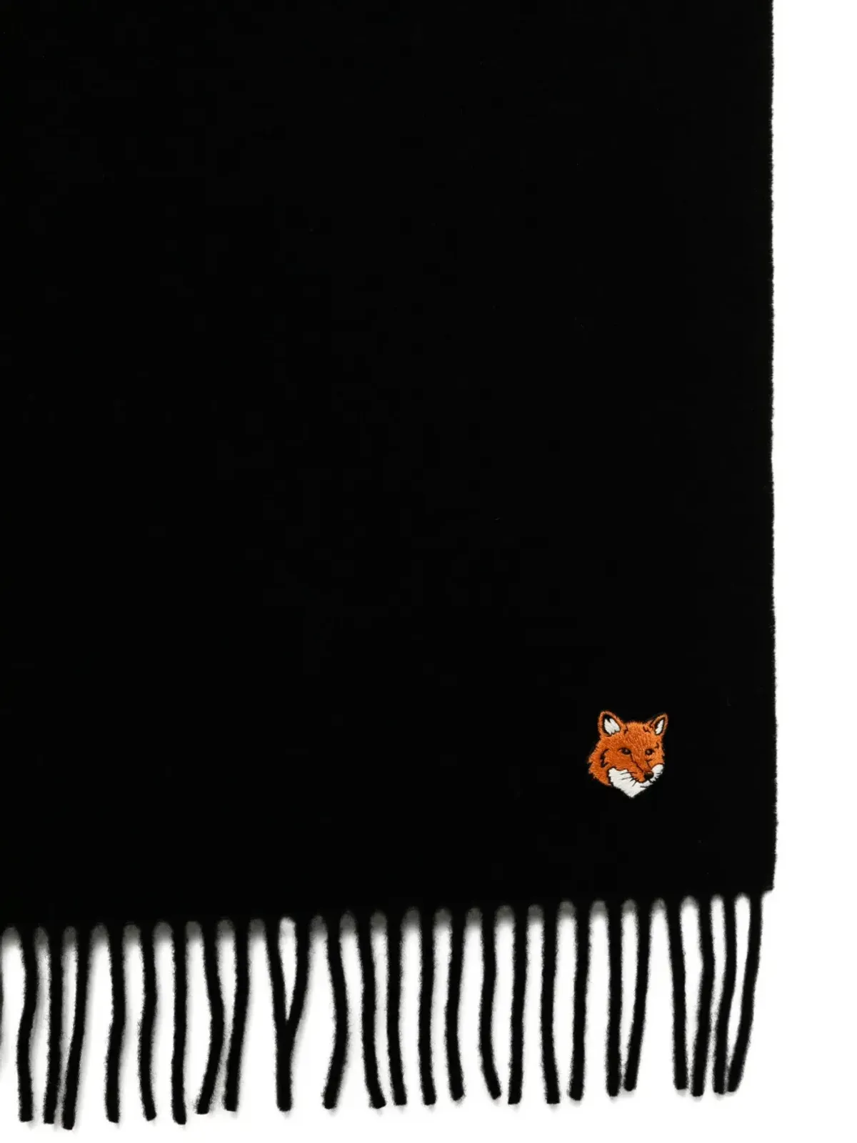 Maison Kitsuné ロゴ刺繍スカーフ - 画像2