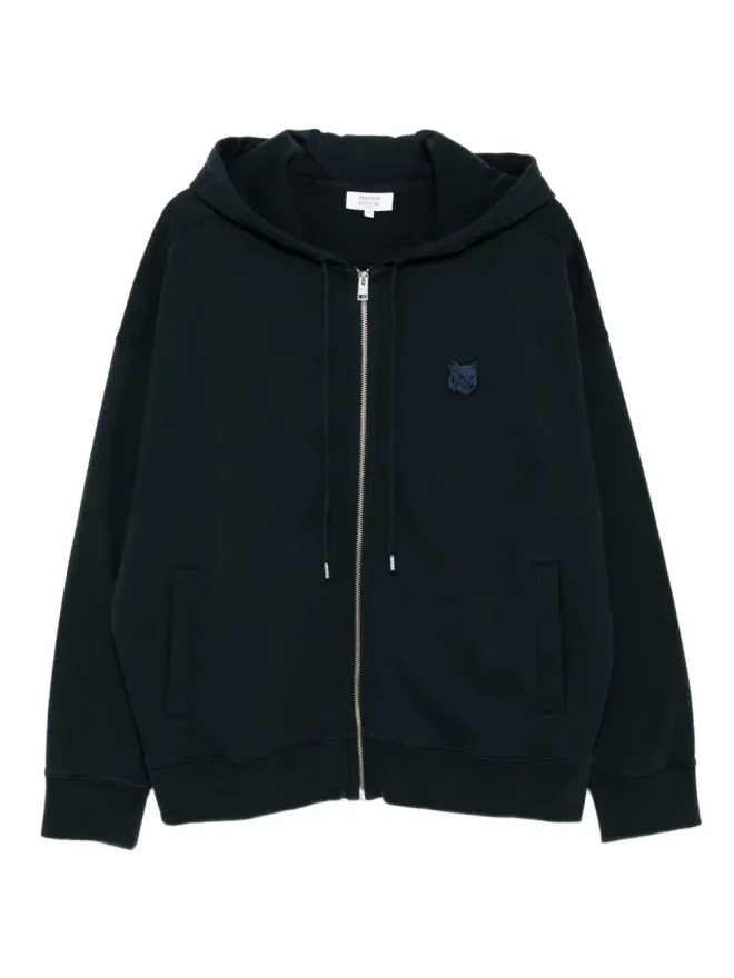 Maison Kitsuné Maison Kitsuné ボールドフォックスヘッドパッチジップフーディ（ブルー）の商品画像