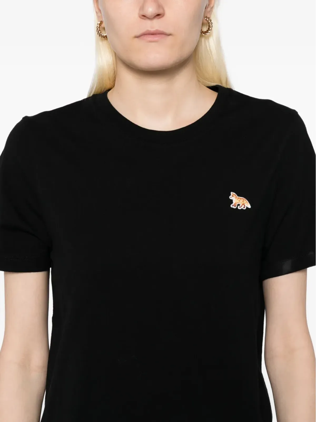 Maison Kitsuné 刺繍ロゴ入りTシャツ - 画像5