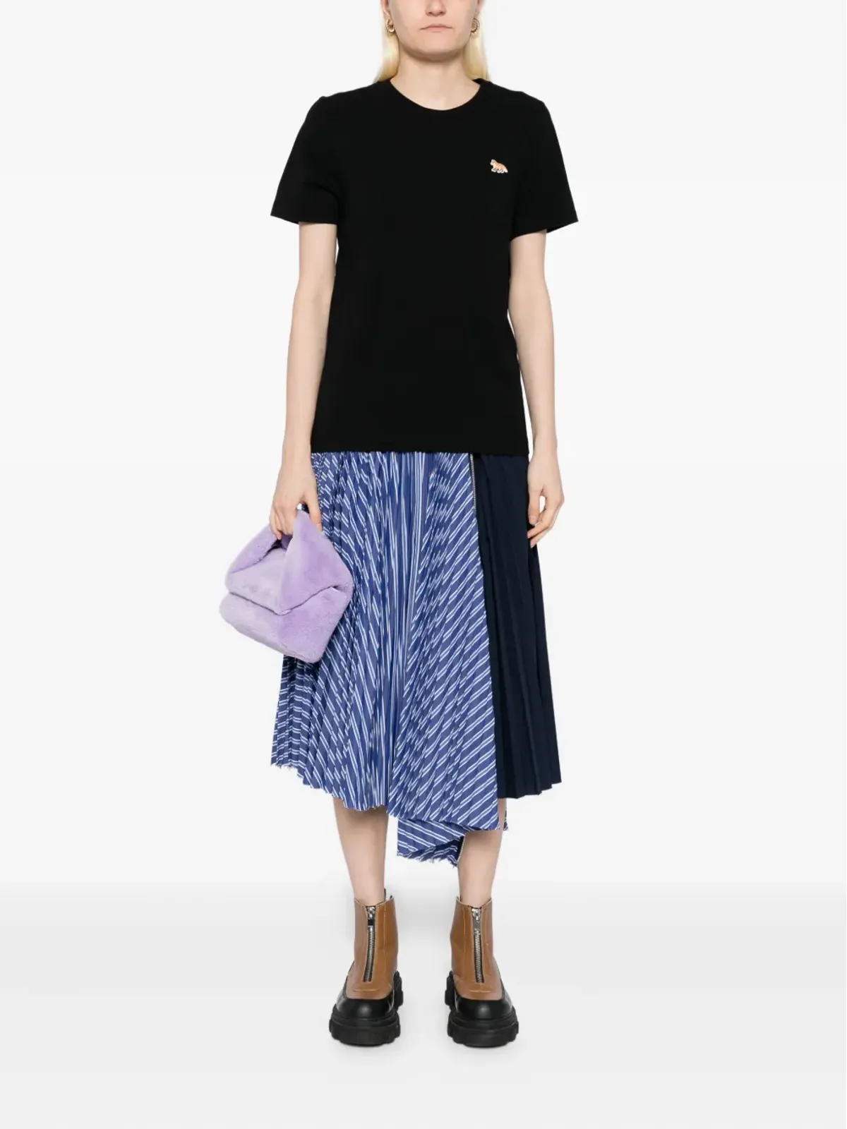 Maison Kitsuné 刺繍ロゴ入りTシャツ - 画像2