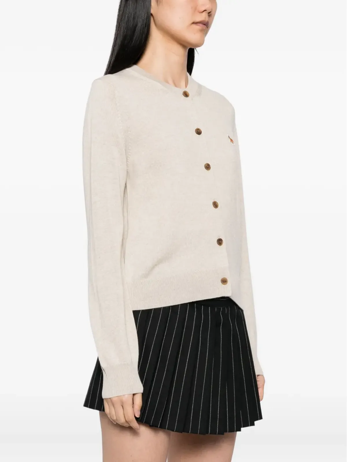 Maison Kitsuné Baby Fox Patch cardigan - 画像3