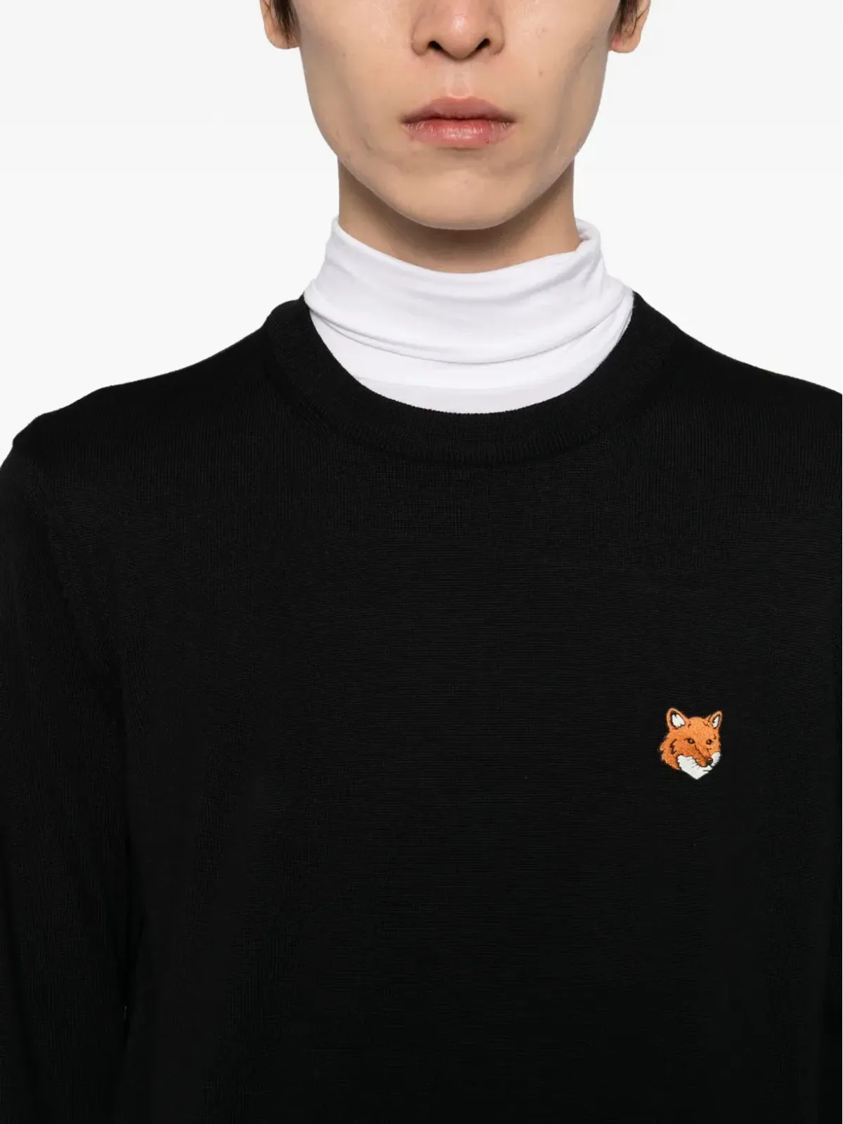 Maison Kitsuné 刺繍ロゴパッチジャンパー - 画像5
