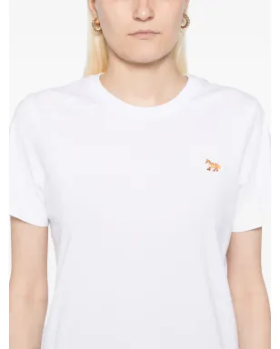 Maison Kitsuné キツネ刺繍入りTシャツ - White - サムネイル5