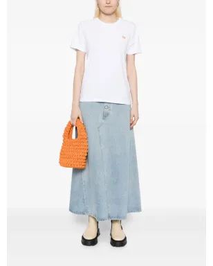 Maison Kitsuné キツネ刺繍入りTシャツ - White - サムネイル2