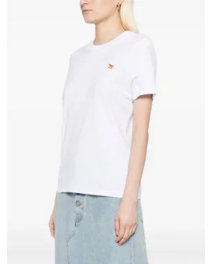 Maison Kitsuné キツネ刺繍入りTシャツ - White - サムネイル3