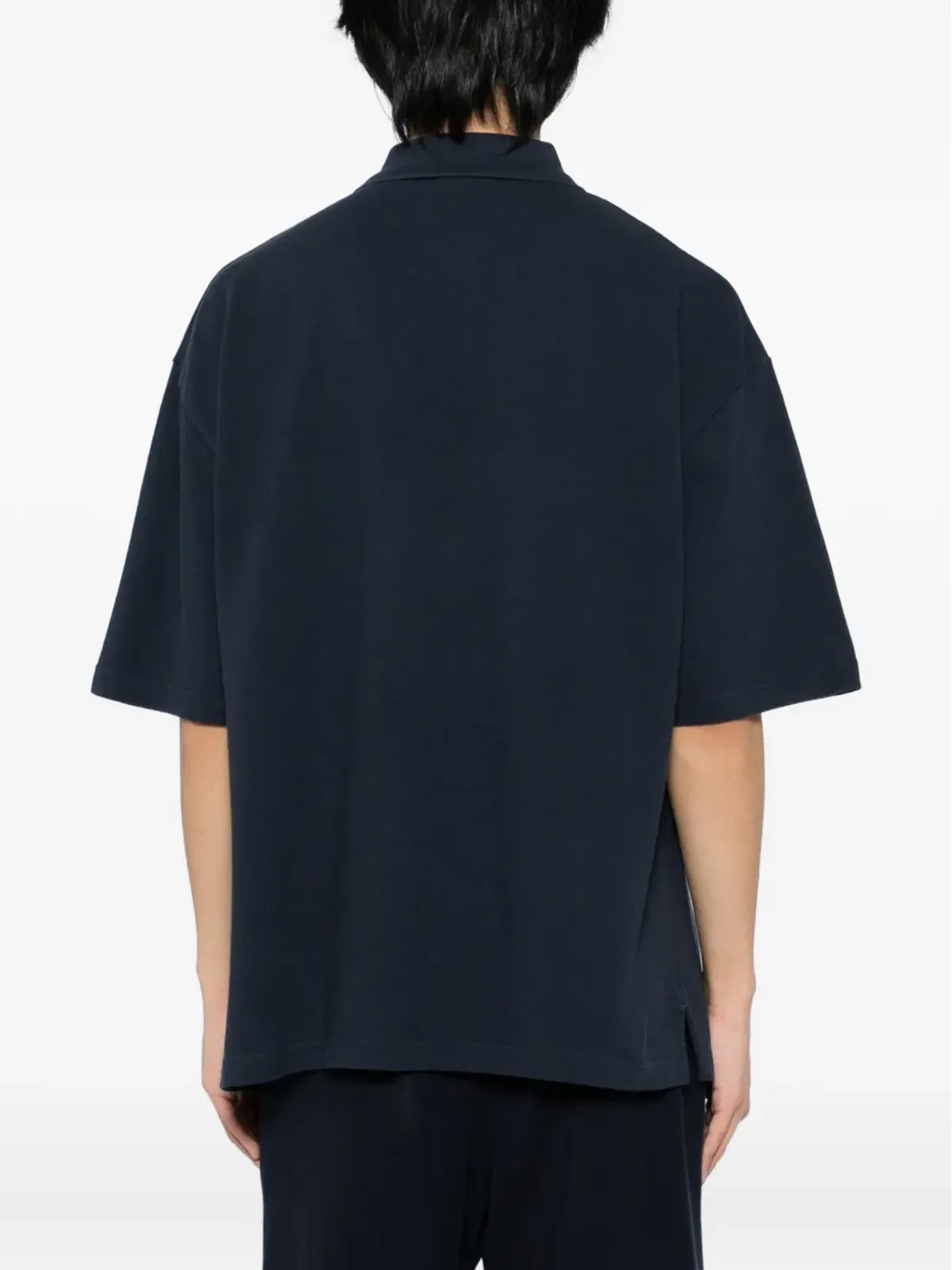 Maison Kitsuné ボールド・フォックスヘッド・パッチ ポロシャツ - ブルー - 画像3