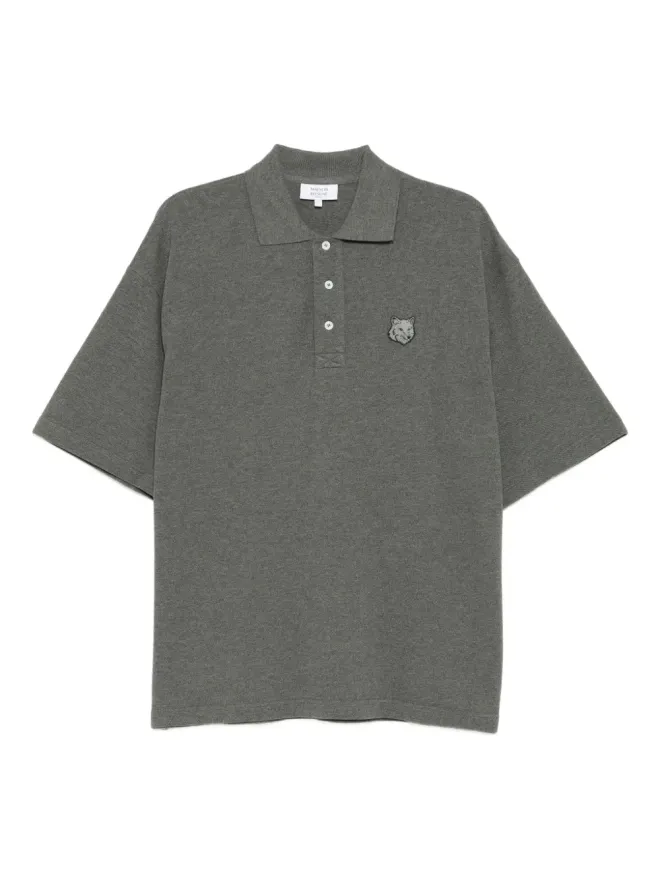 Maison Kitsuné Maison Kitsuné ボールド フォックスヘッド パッチ ポロシャツの商品画像