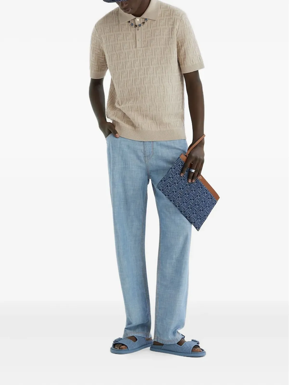 FENDI ダブルバックル FFパターン サンダル - 画像5