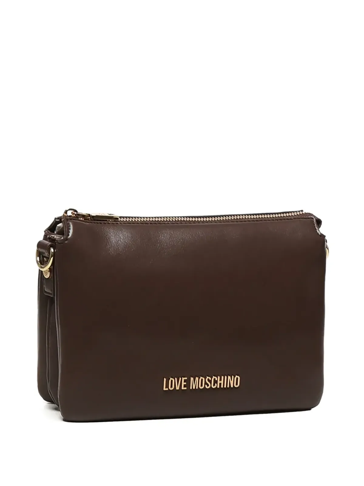 Love Moschino ロゴプレート付きジップトップショルダーバッグ - 画像3