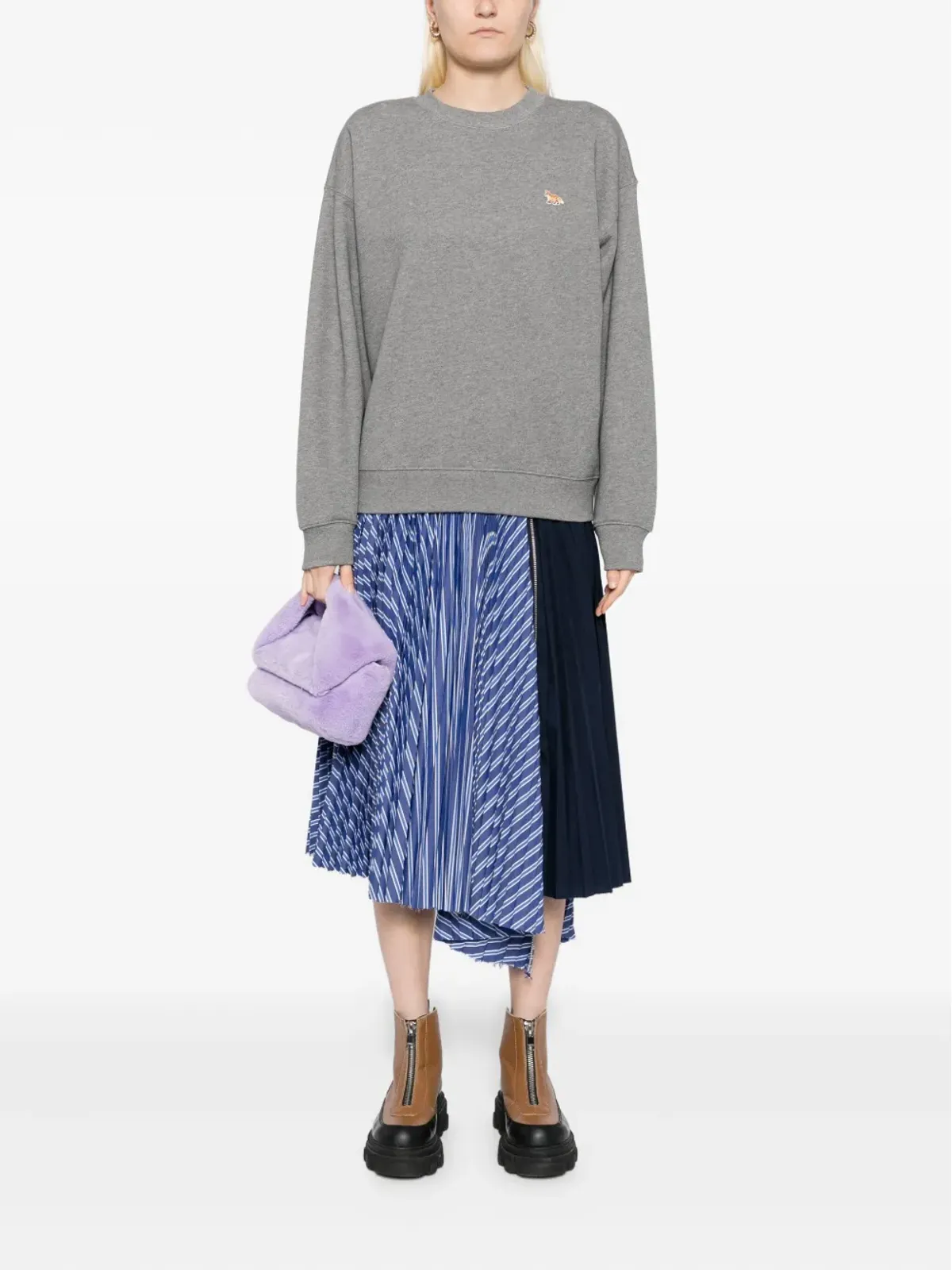 Maison Kitsuné ベビー・フォックス刺繍パッチ付きスウェット - 画像2