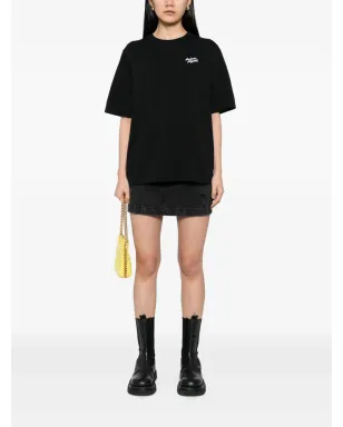 Maison Kitsuné Handwriting Embroidered T-shirt - Black - サムネイル2