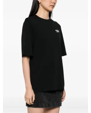 Maison Kitsuné Handwriting Embroidered T-shirt - Black - サムネイル3