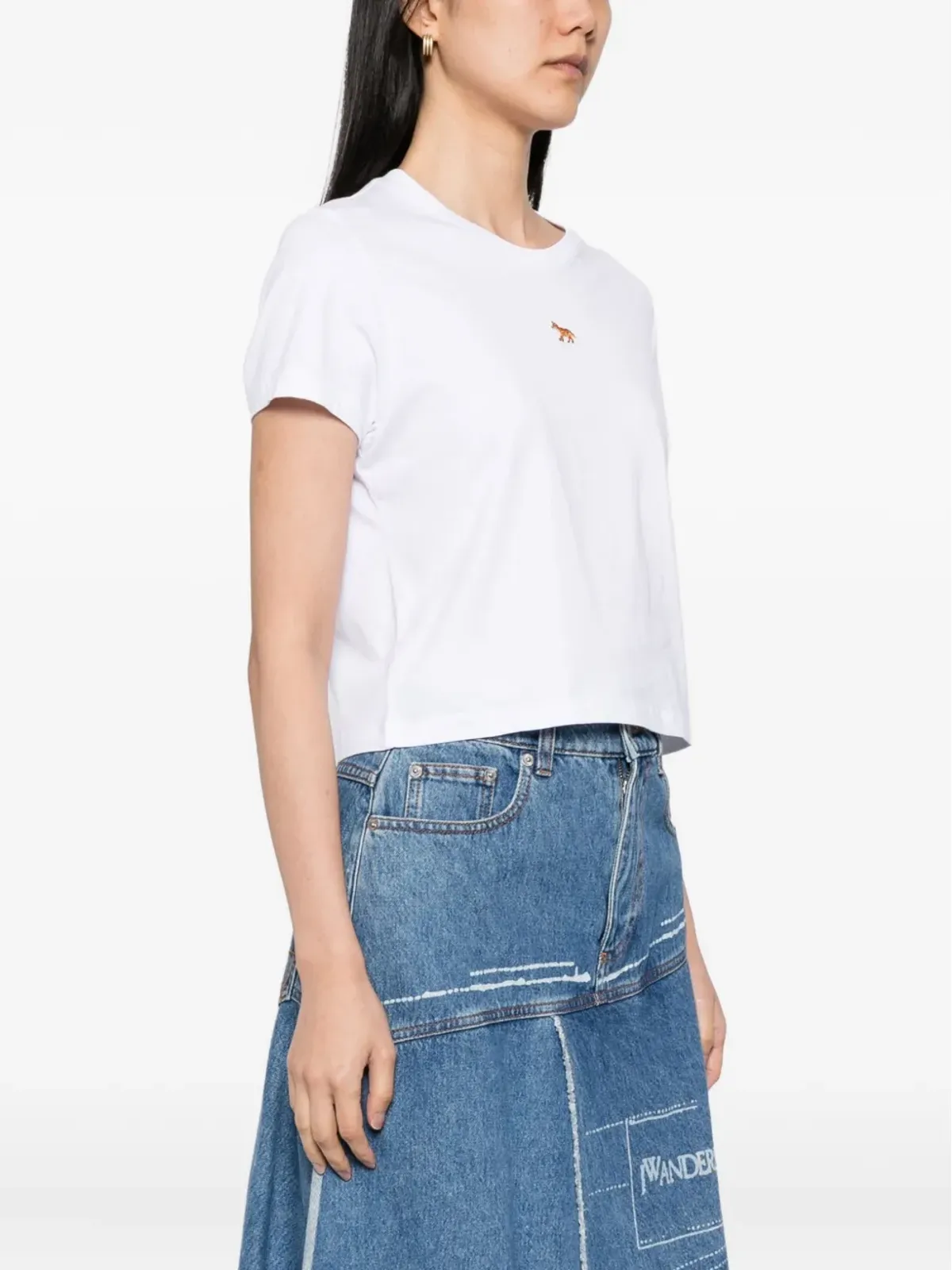 Maison Kitsuné ベビー・フォックス・パッチ ベビーTシャツ ホワイト - 画像3