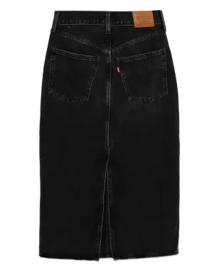 Levi's デニムミディスカート - ブラック - サムネイル2