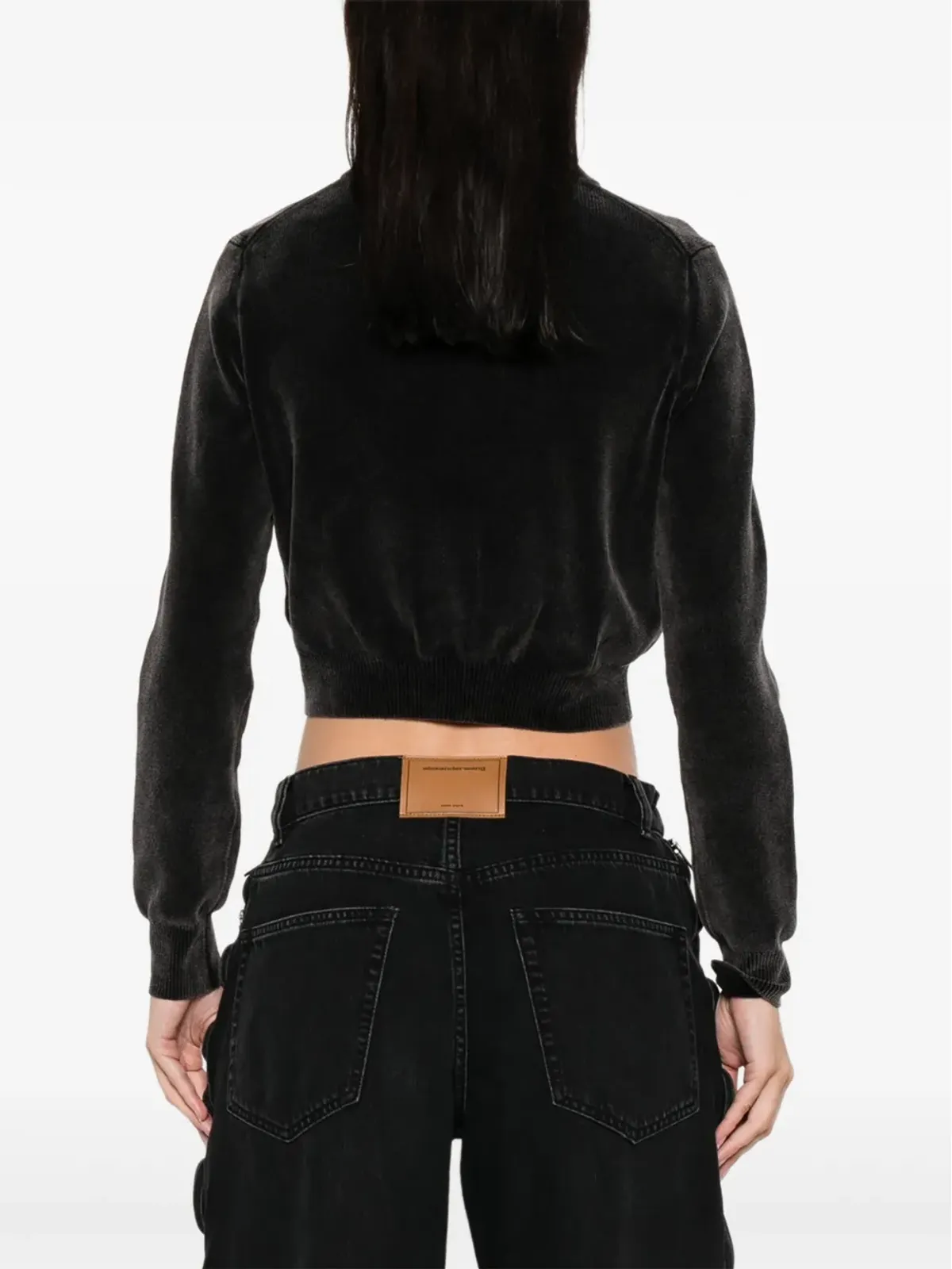 Alexander Wang 襟付きカーディガン - ブラック - 画像4