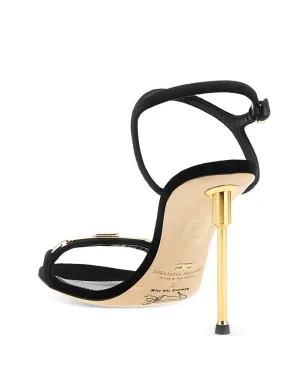 Elisabetta Franchi クリスタル装飾サンダル（ブラック） - サムネイル2