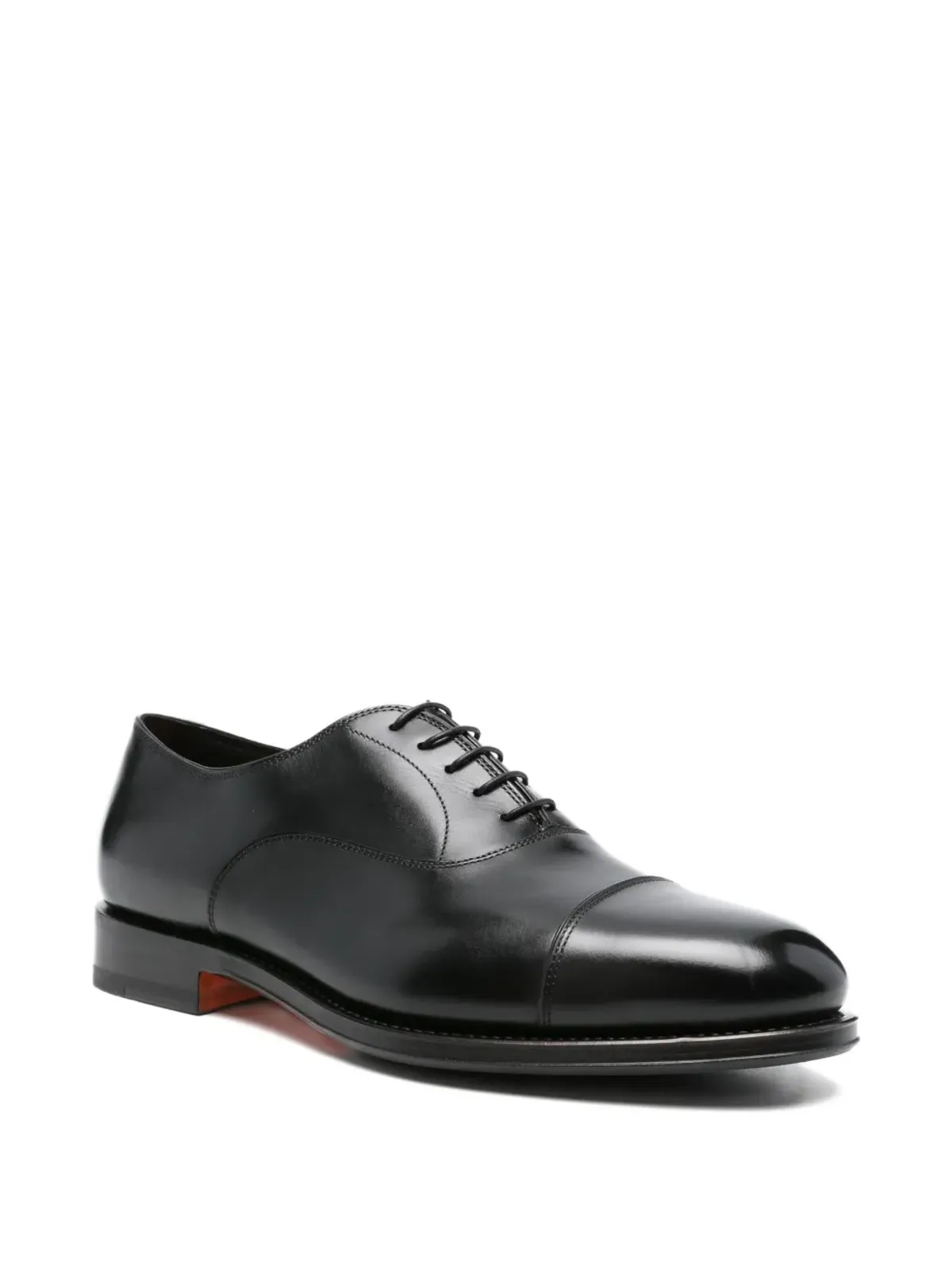 Santoni キャップトゥ レースアップ オックスフォードシューズ - 画像2