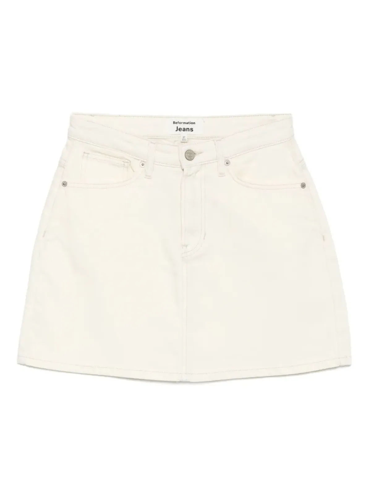 Reformation Lydia mini skirt - White - 画像1