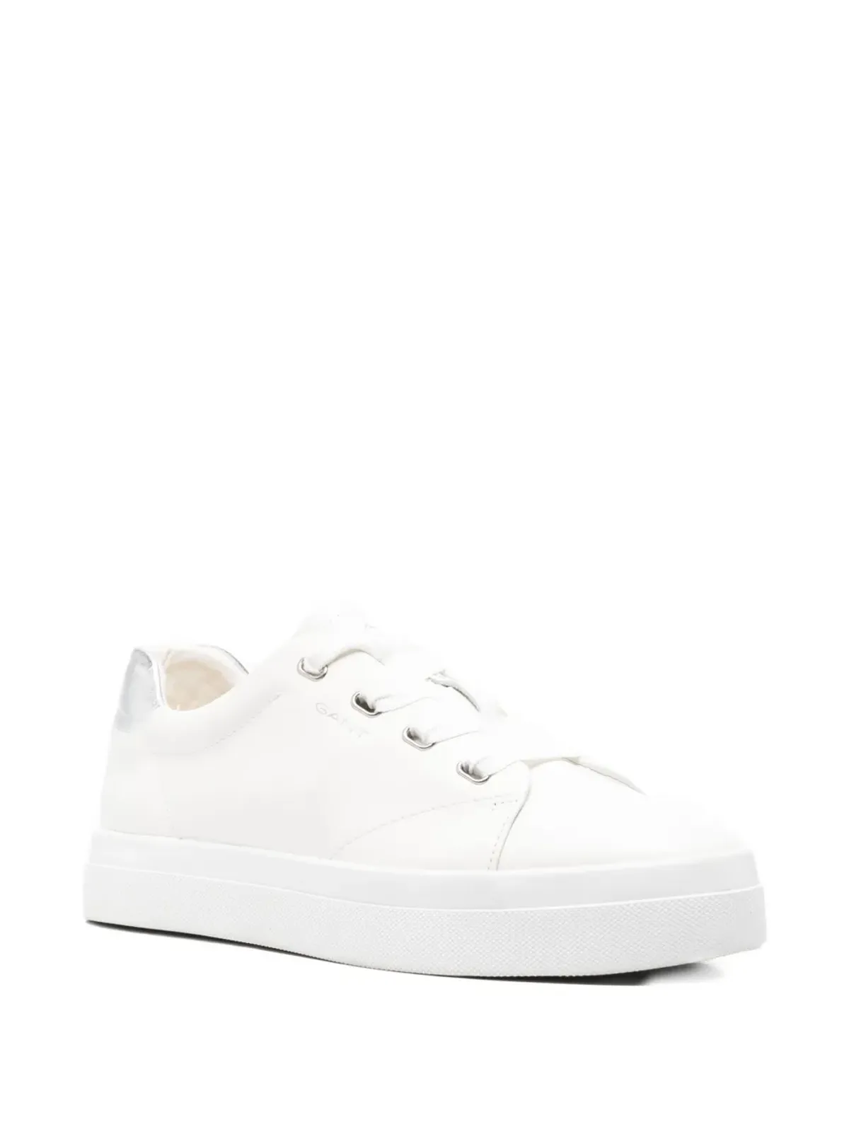 Gant アヴォナ メタリックディテール レザー スニーカー - White - 画像2