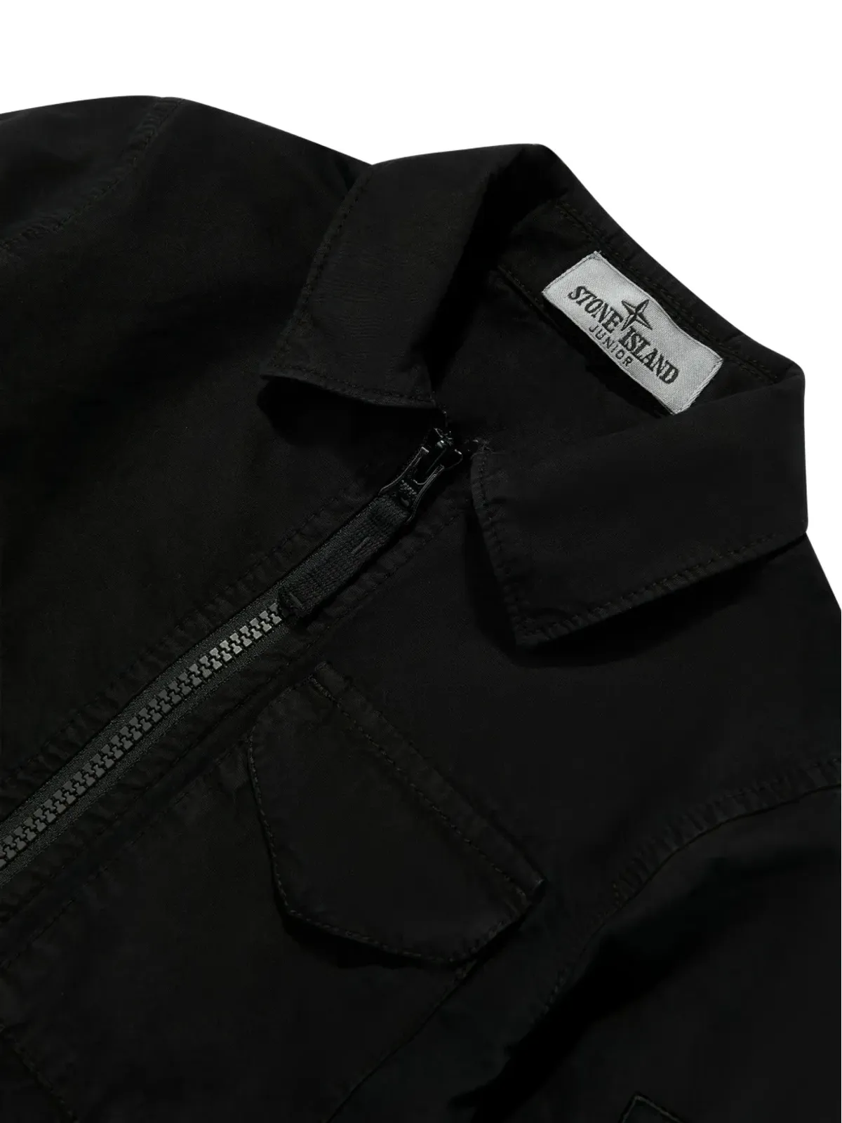 Stone Island Junior ジップフロント パッチポケット トップ - 画像3