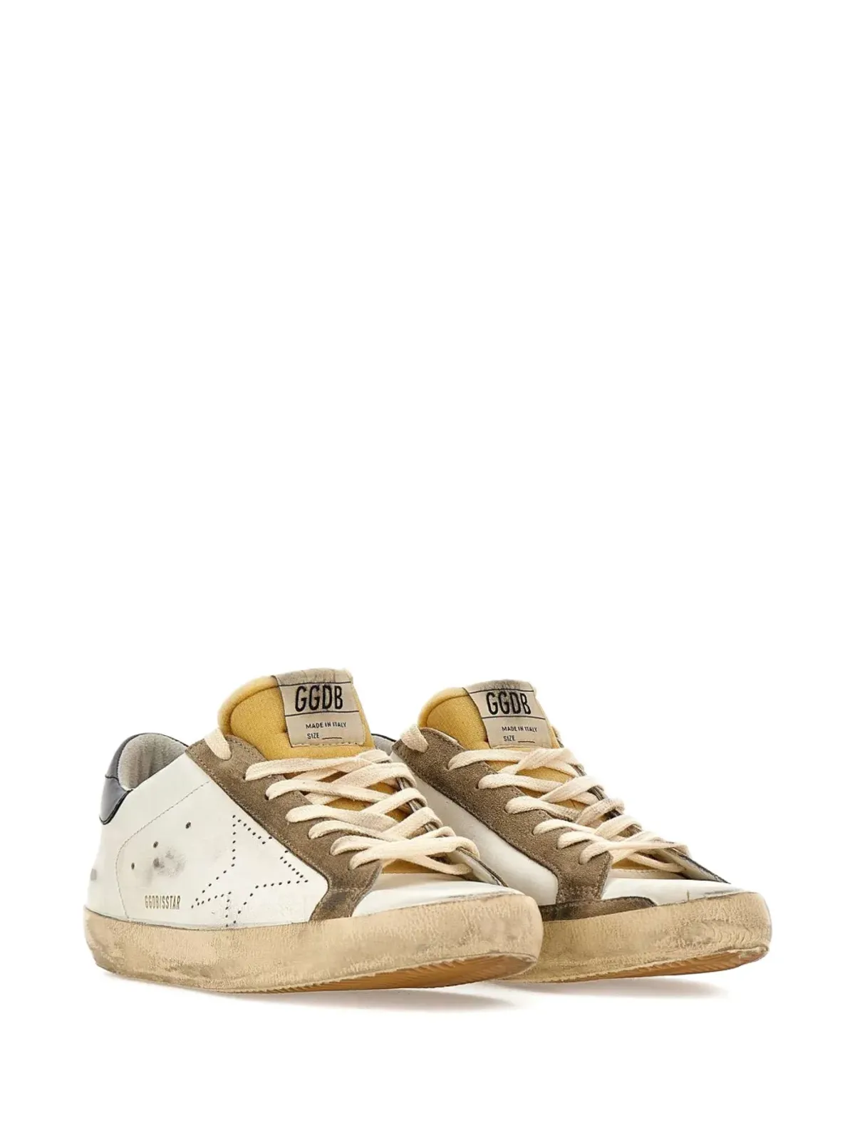 Golden Goose Super-Star ビンテージ レザー ローカットスニーカー - 画像2