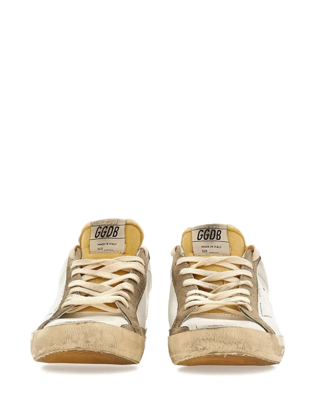 Golden Goose Super-Star ビンテージ レザー ローカットスニーカー - 画像3