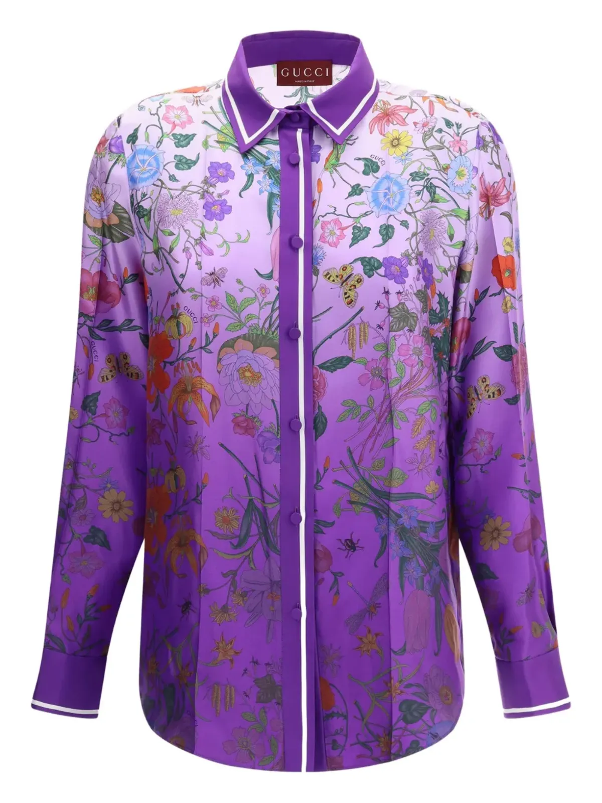 Gucci 花柄プリント グラデーションシャツ - 画像1