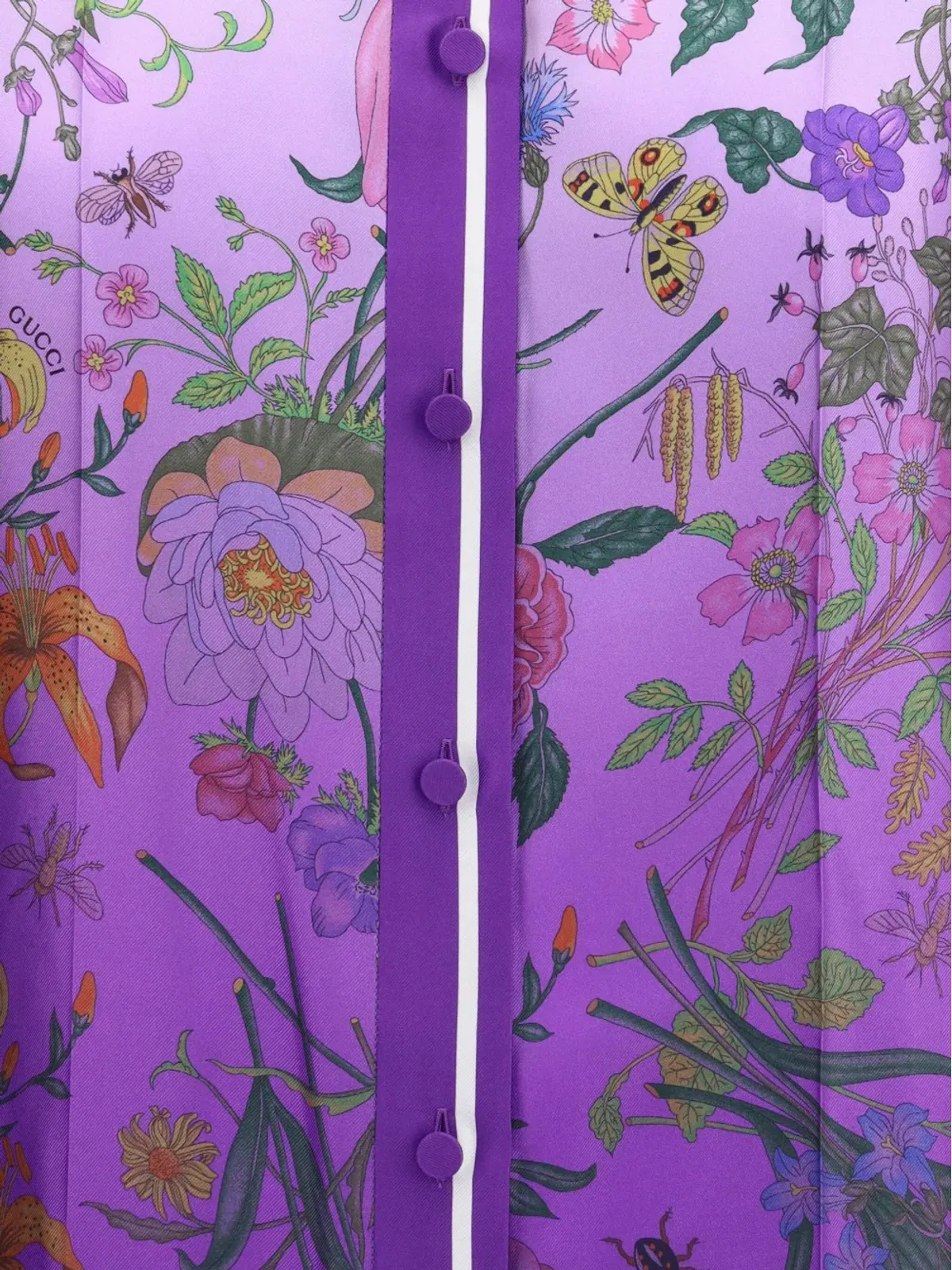 Gucci 花柄プリント グラデーションシャツ - 画像3
