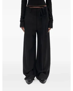 Ann Demeulemeester Anneke ウエストタイ付きワイドパンツ - サムネイル1