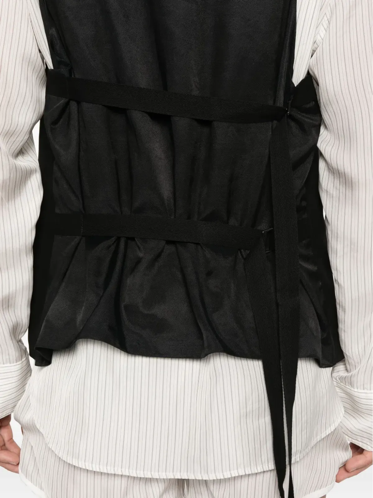 Ann Demeulemeester ジュイッコ ウエストコート ブラック - 画像5