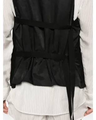 Ann Demeulemeester ジュイッコ ウエストコート ブラック - サムネイル5
