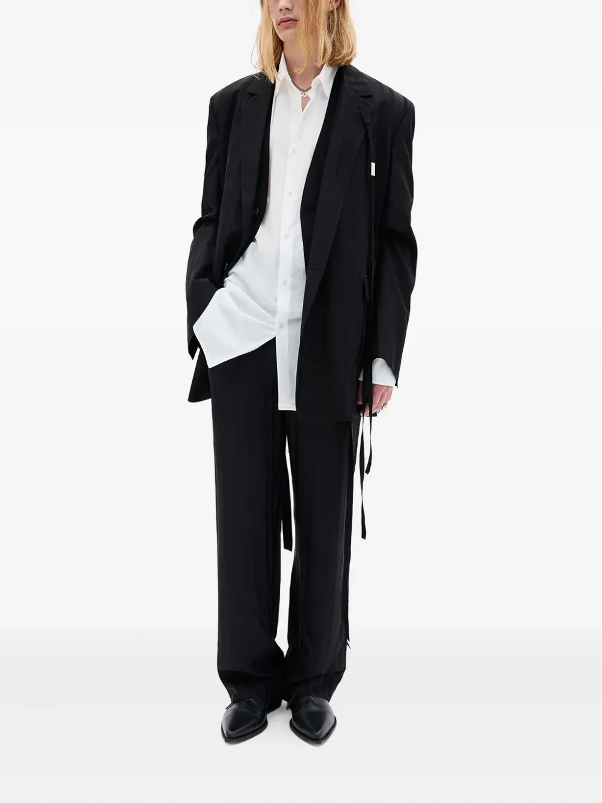 Ann Demeulemeester ジュイッコ ウエストコート ブラック - 画像2