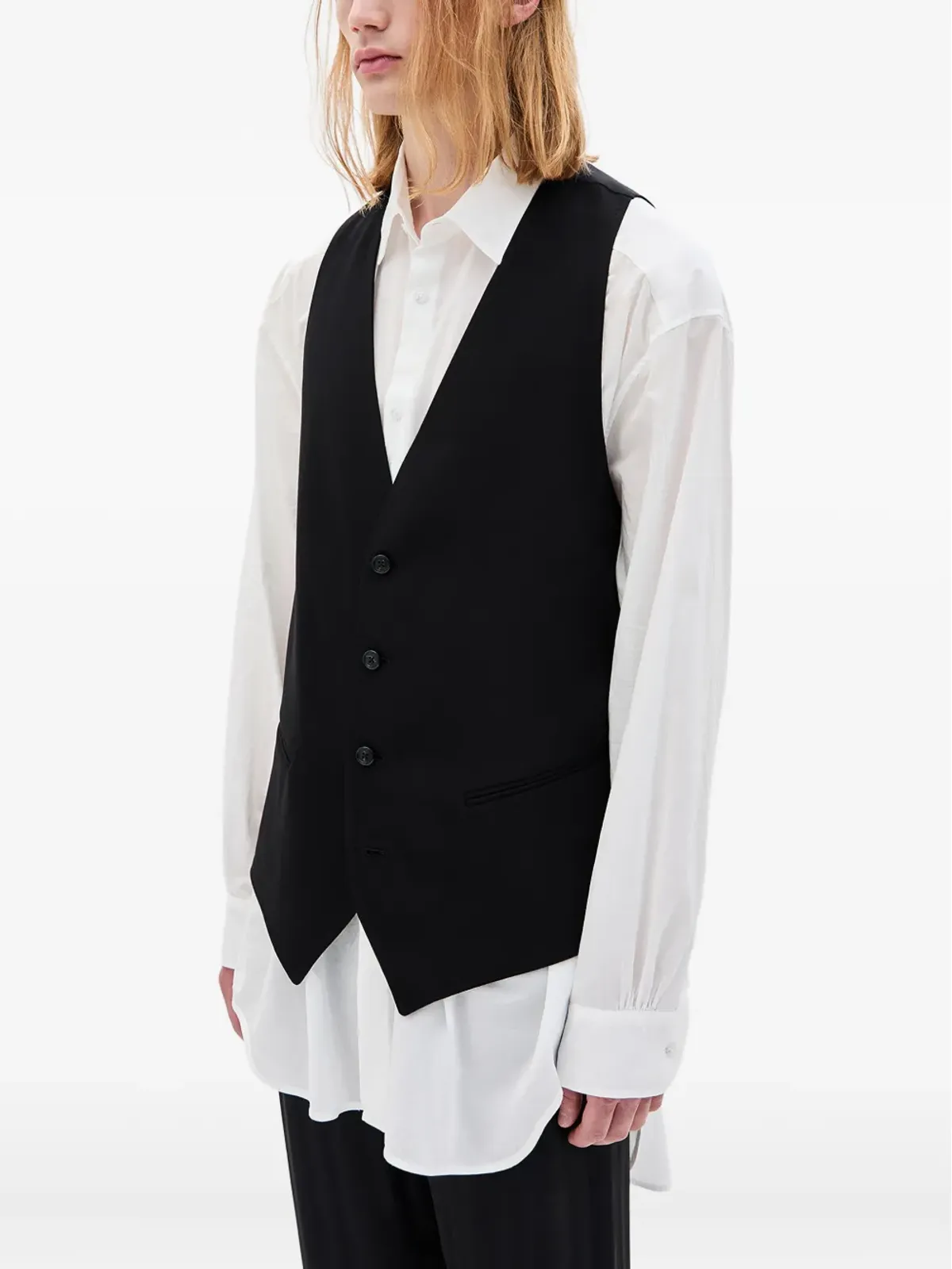 Ann Demeulemeester ジュイッコ ウエストコート ブラック - 画像3