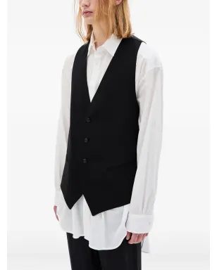 Ann Demeulemeester ジュイッコ ウエストコート ブラック - サムネイル3