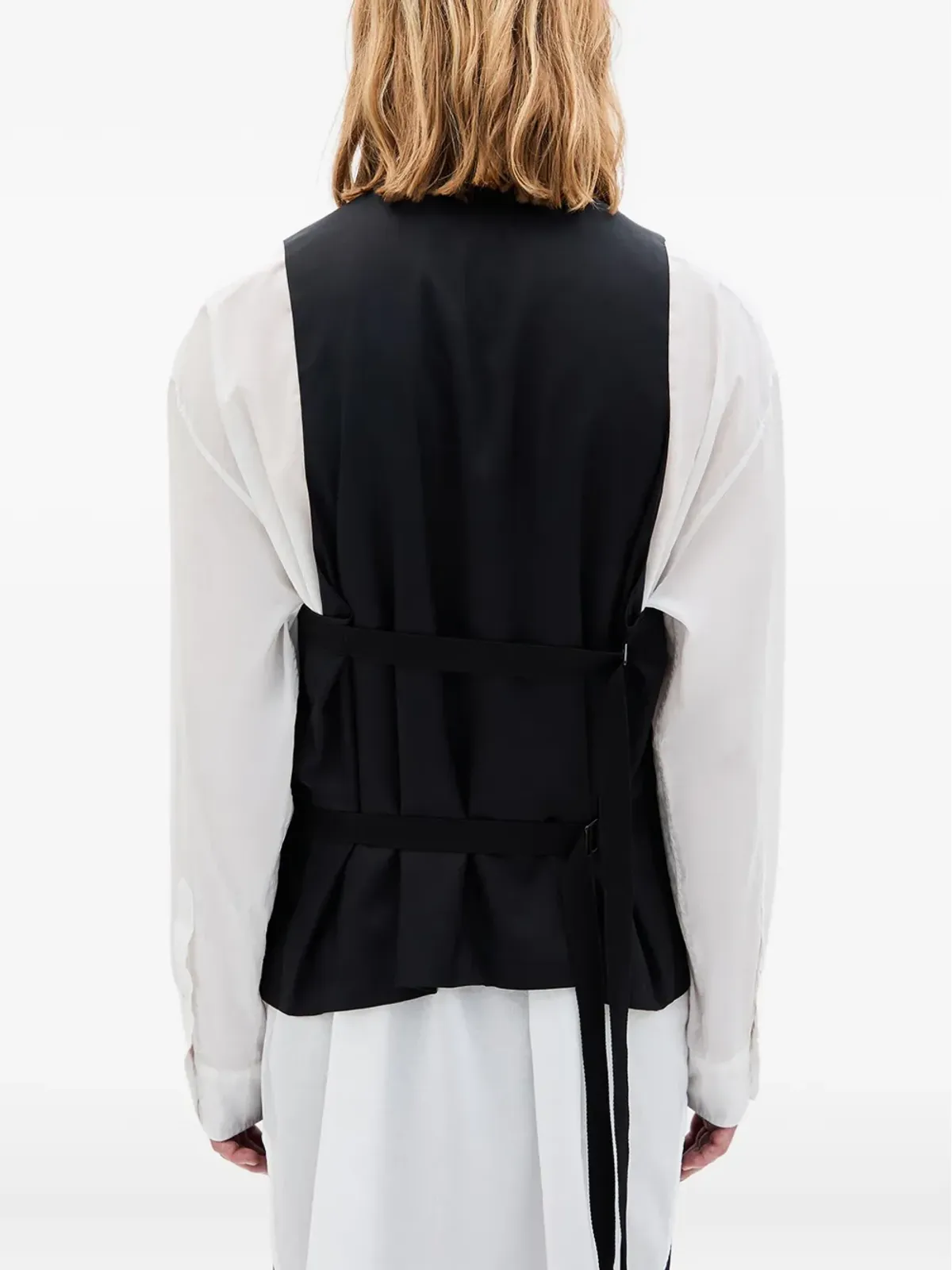 Ann Demeulemeester ジュイッコ ウエストコート ブラック - 画像4